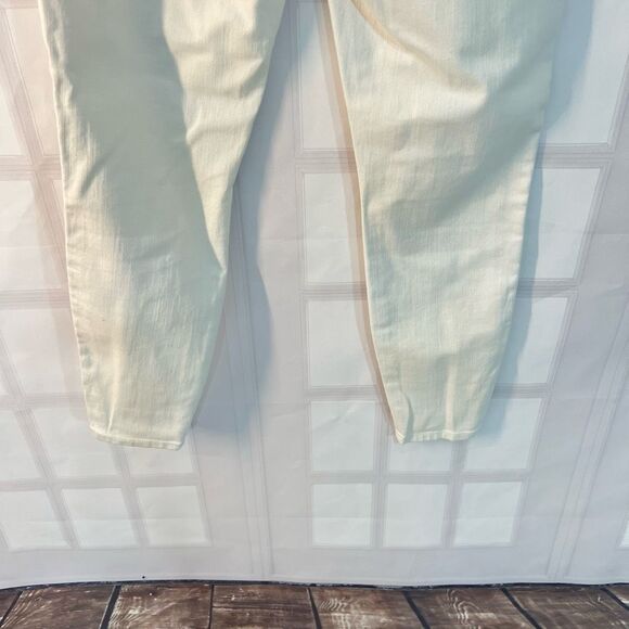 Guess Brittney White Skinny Cropped Ankle Zip Jeans Size 29 - Picture 9 of 14